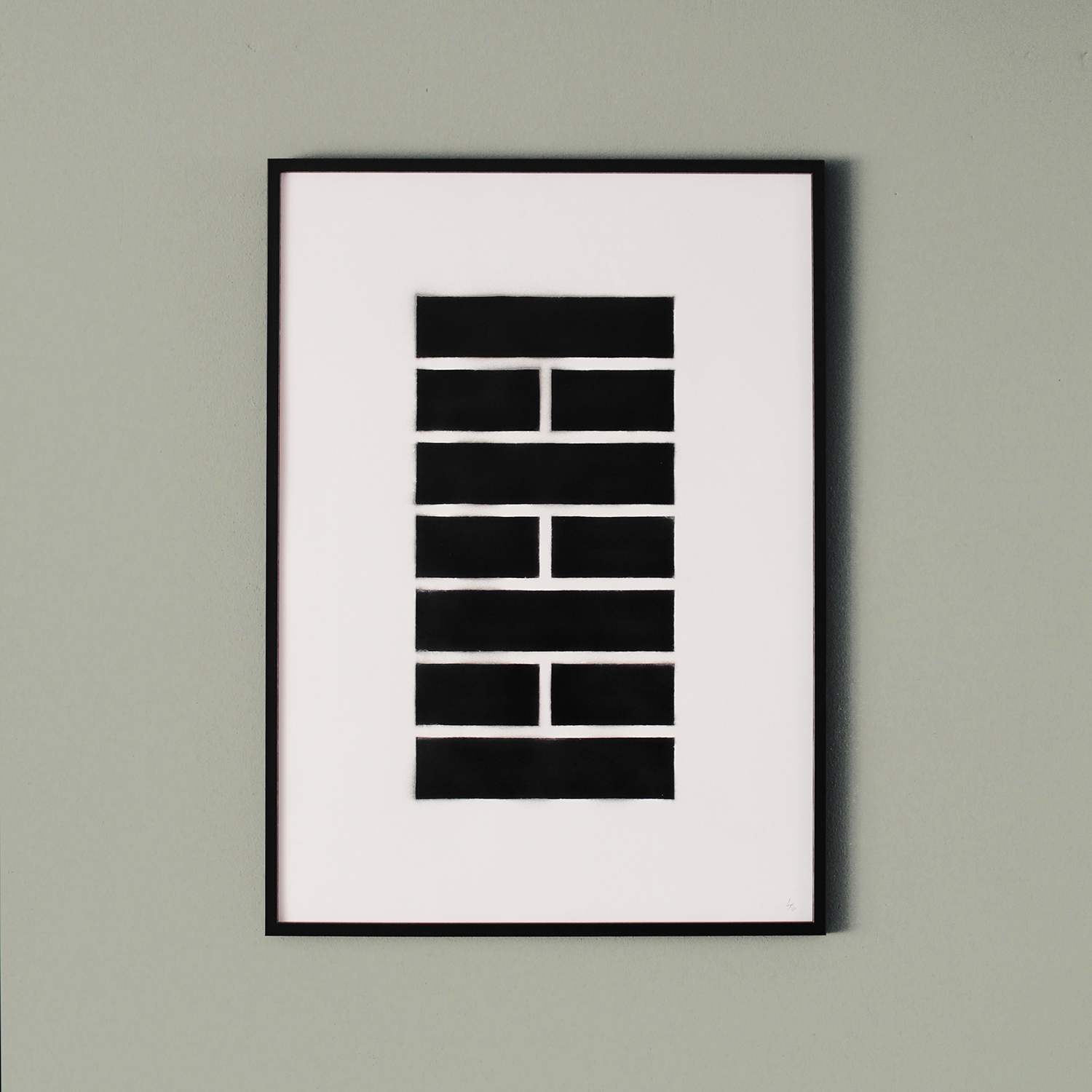 Gespoten prints in unieke oplage, limited edition. Zwart wit, geometrisch, kunst